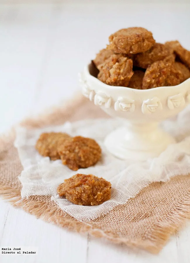 Galletas de avena y manzana sin huevo, azúcar y lácteos
