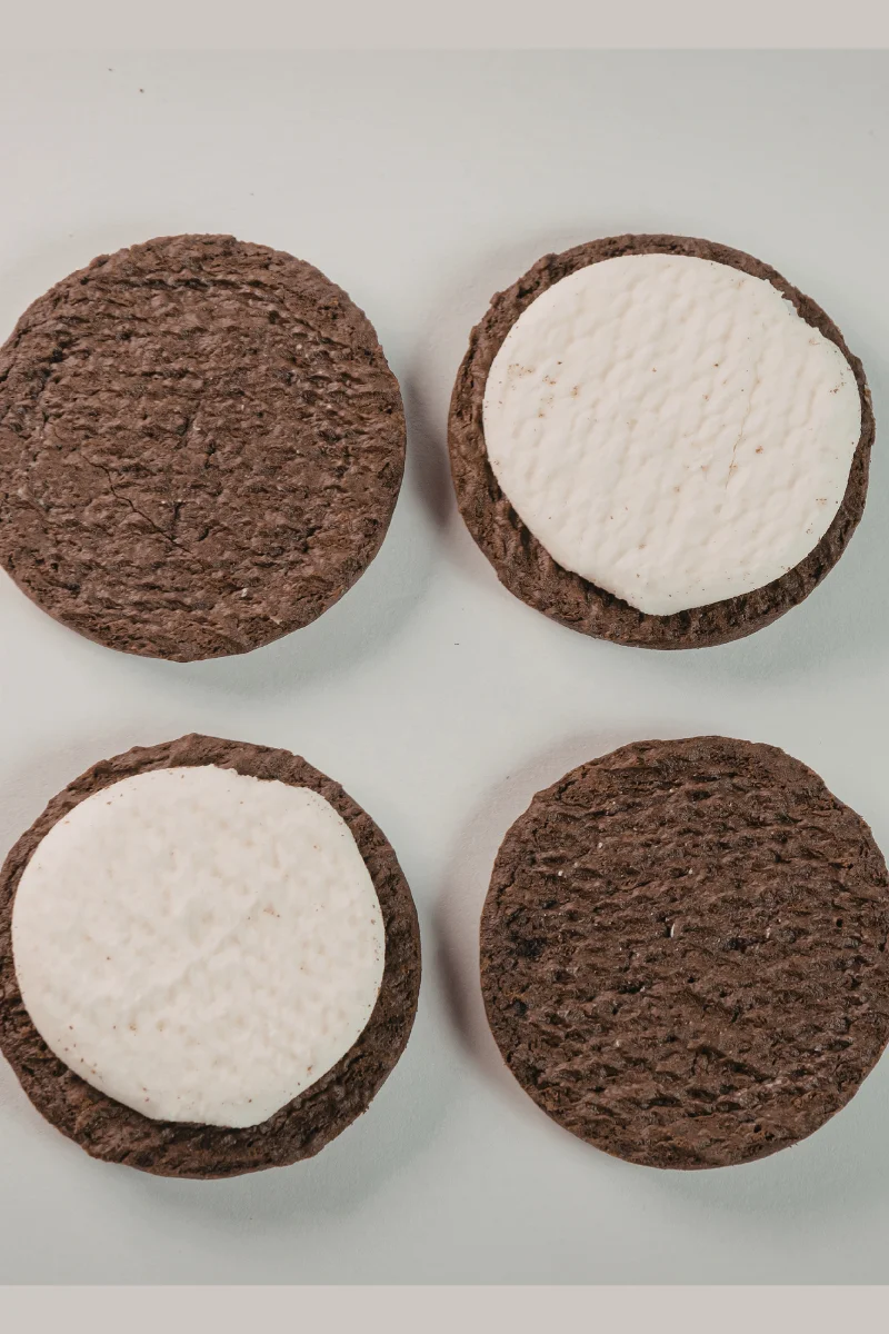 Relleno chocolate blanco galletas raw oreo algarroba Dra. Odile Fernández
