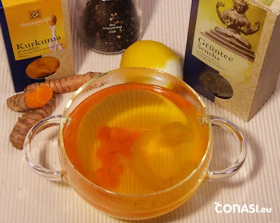 Té verde con Cúrcuma. Infusión Anticáncer.