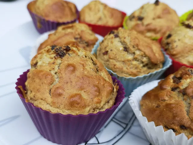 Muffin de plátano, ¡¡sin azúcar!!!