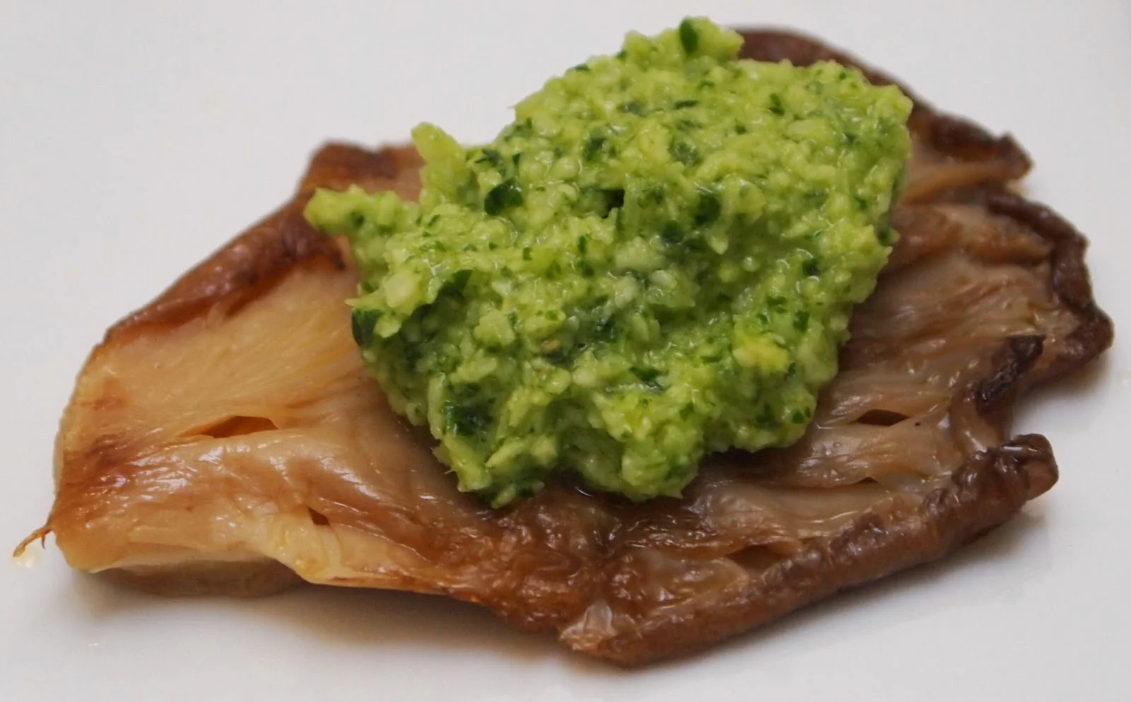 Pesto oriental con setas del blog delicioso y vegetariano