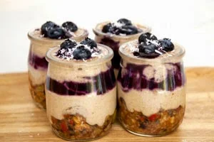 Porridge de otoño con avena y fruta