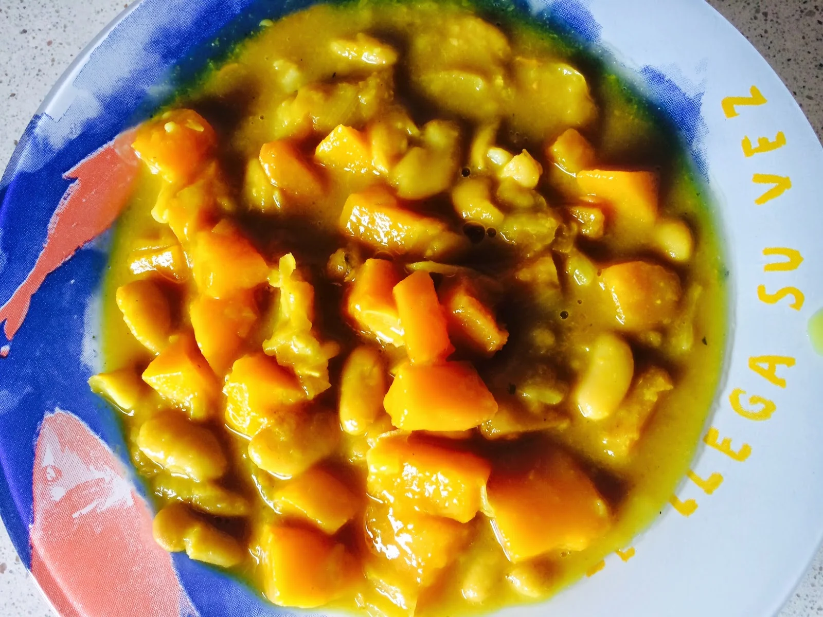 Potaje de alubias y calabaza