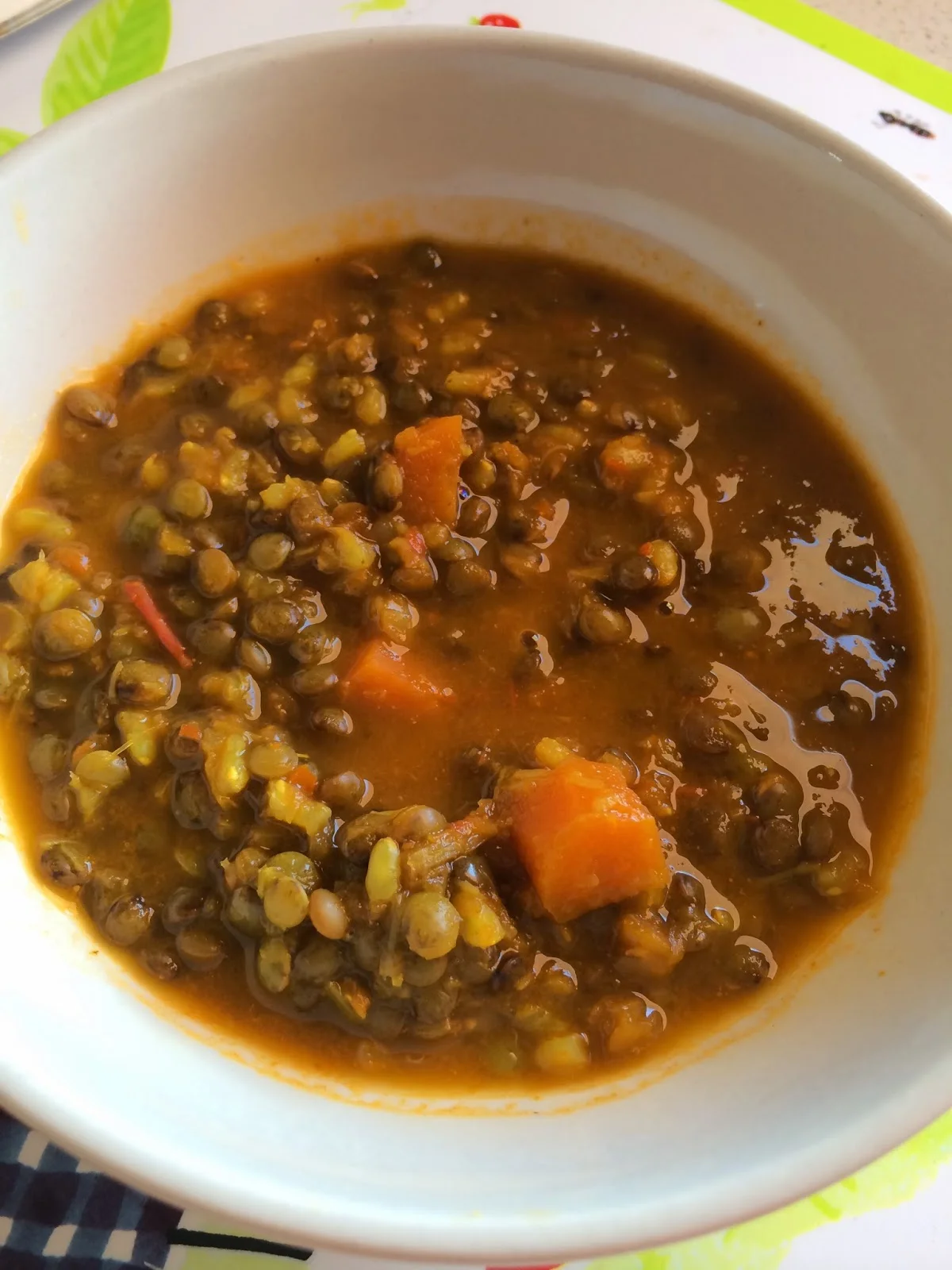 Potaje de lentejas y arroz