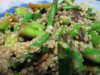 Quinoa con Ajetes y Shiitake