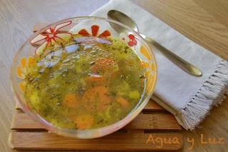 Sopa con Quinoa y Alga Dulse del Blog Agua y Luz