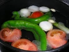 Sopa de espárragos verdes