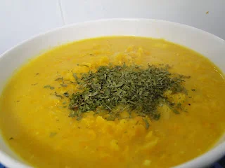 Sopa de Lentejas al aroma de naranja