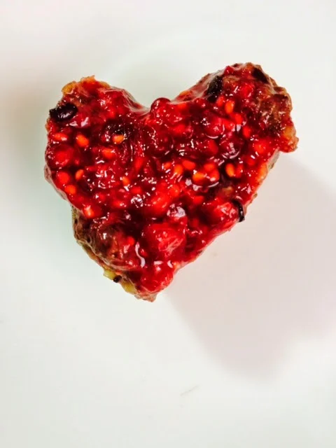 Tarta corazón de frambuesa para San Valentín