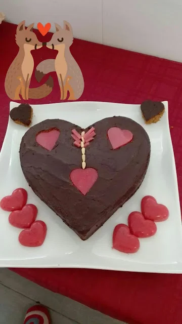 Tarta de chocolate sin azúcar para San Valentín por Isabel Soto