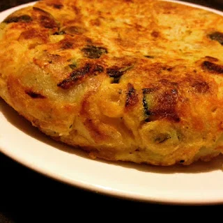 Tortilla de patatas vegana por Rosa Prieto